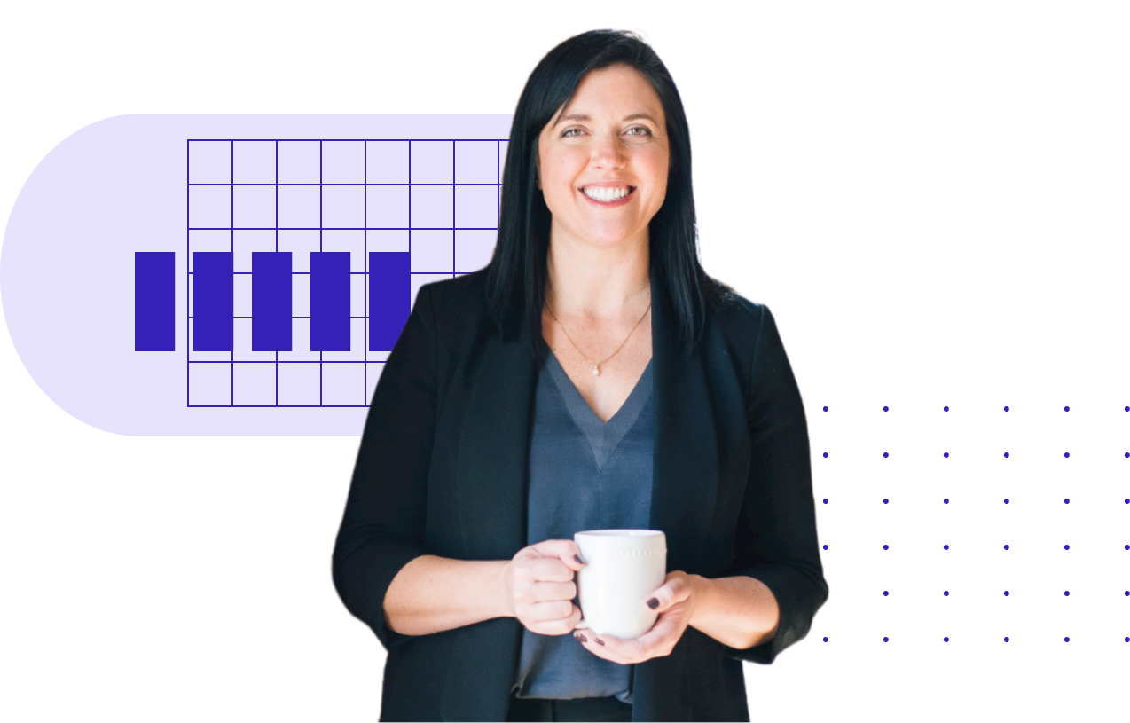 Woman with coffee cup
