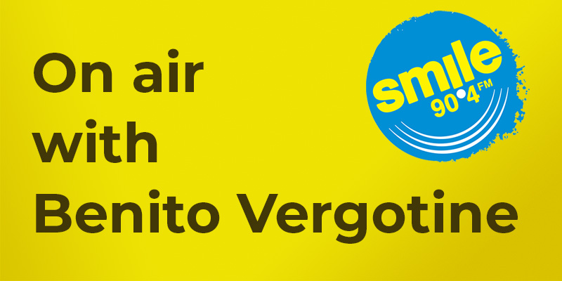 On the air with Benito Vergotine