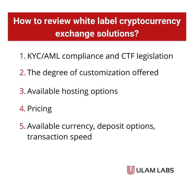 How to review white label cryptocurrency exchange solutions?