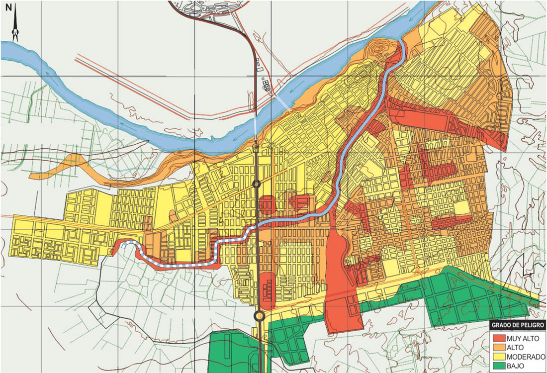 Mapa de Nivel de Riesgos de Desastres