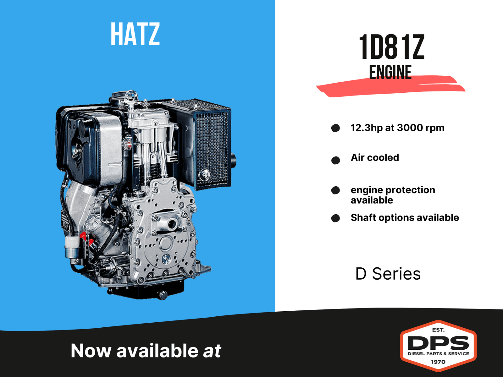 Hatz Diesel Engine 1D81Z Diesel Parts & Service