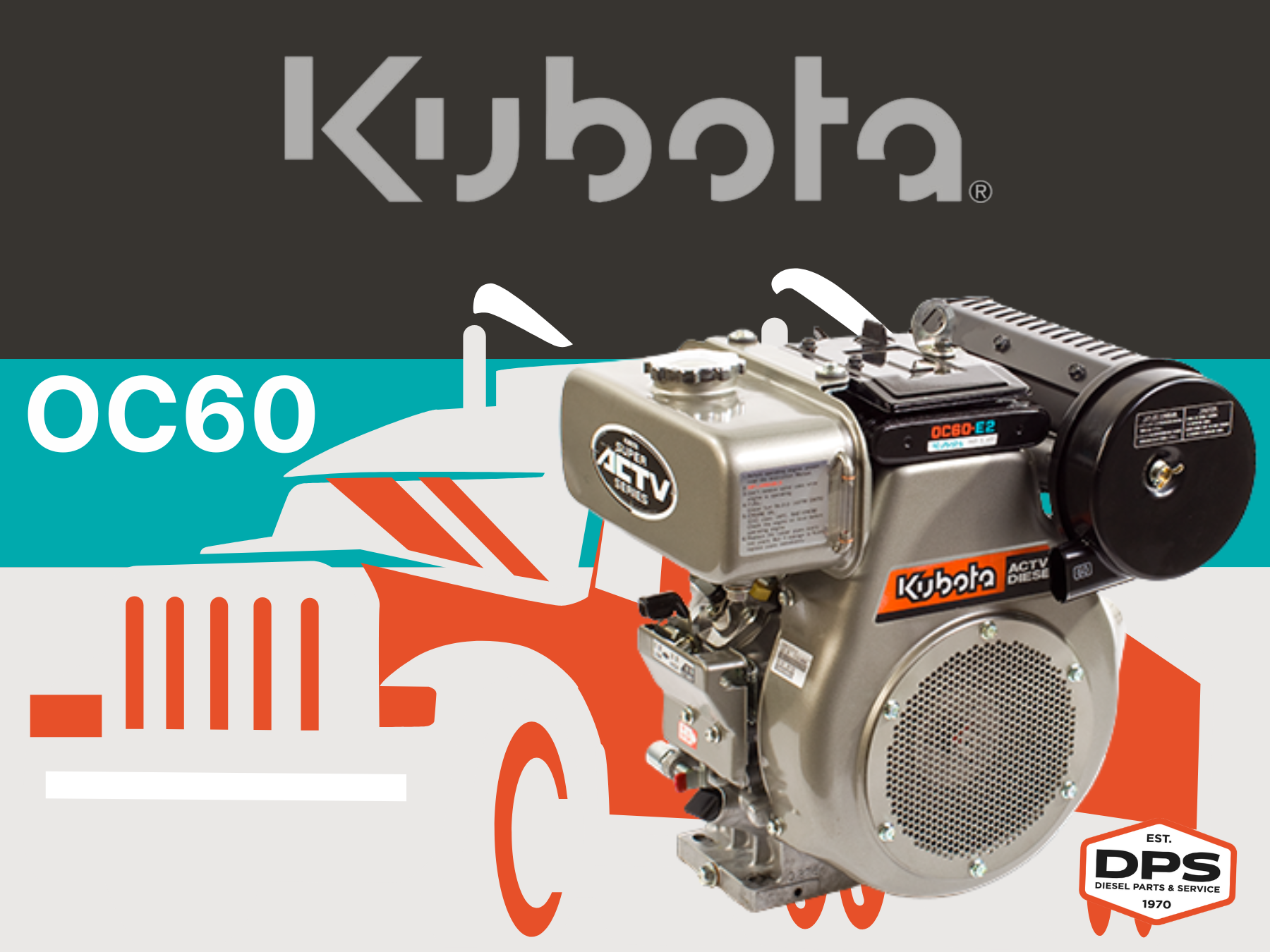 Kubota Diesel Engine OC60 Diesel Parts & Service