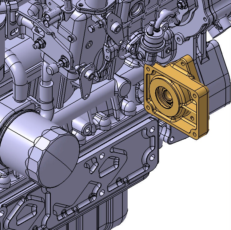 Kubota Hydraulic Pump Adaptor Diesel Parts & Service