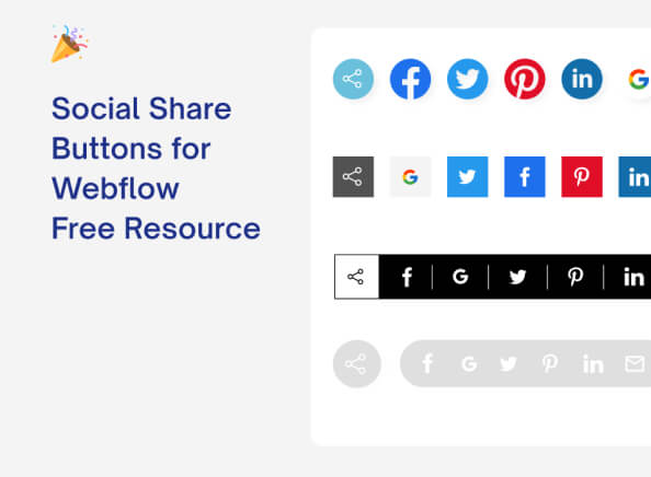 Social share buttons
