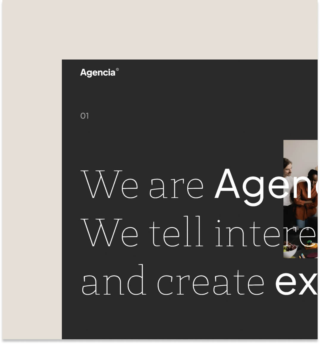 Agencia template thumbnail