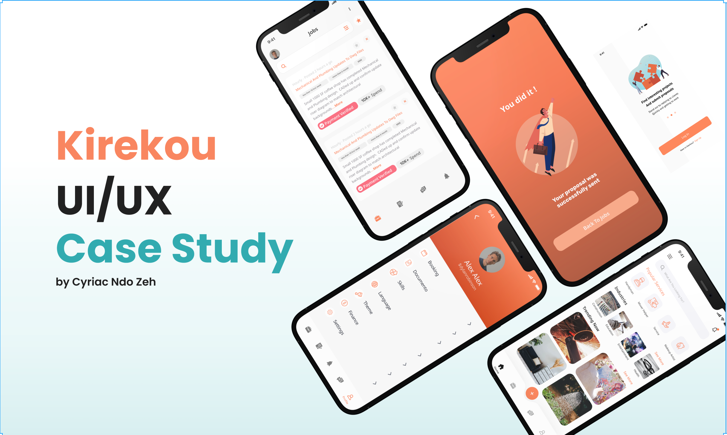 Kirekou: A B2C Marketpalce for Freelancers case study artifact