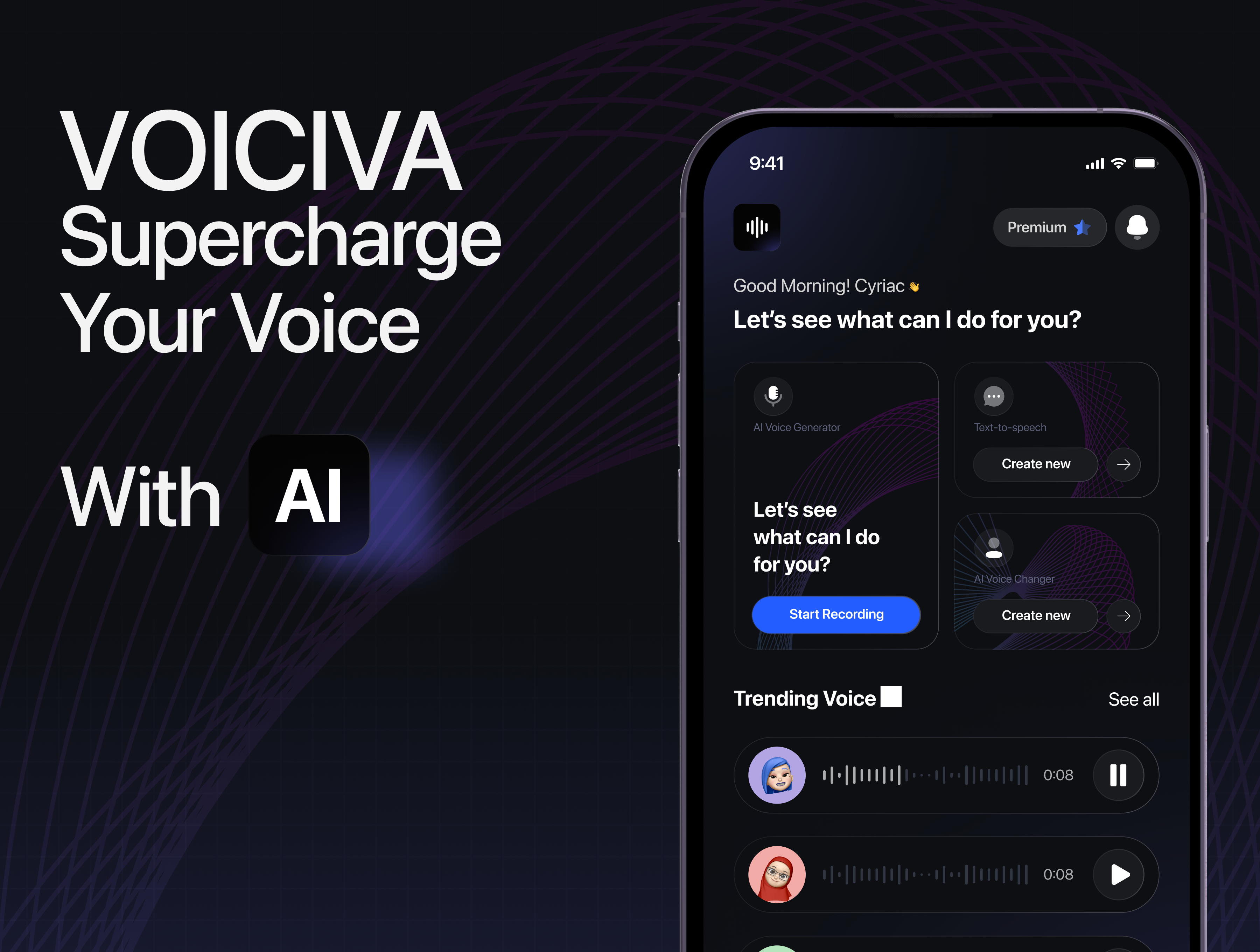 Voiciva: AI powered App case study artifact