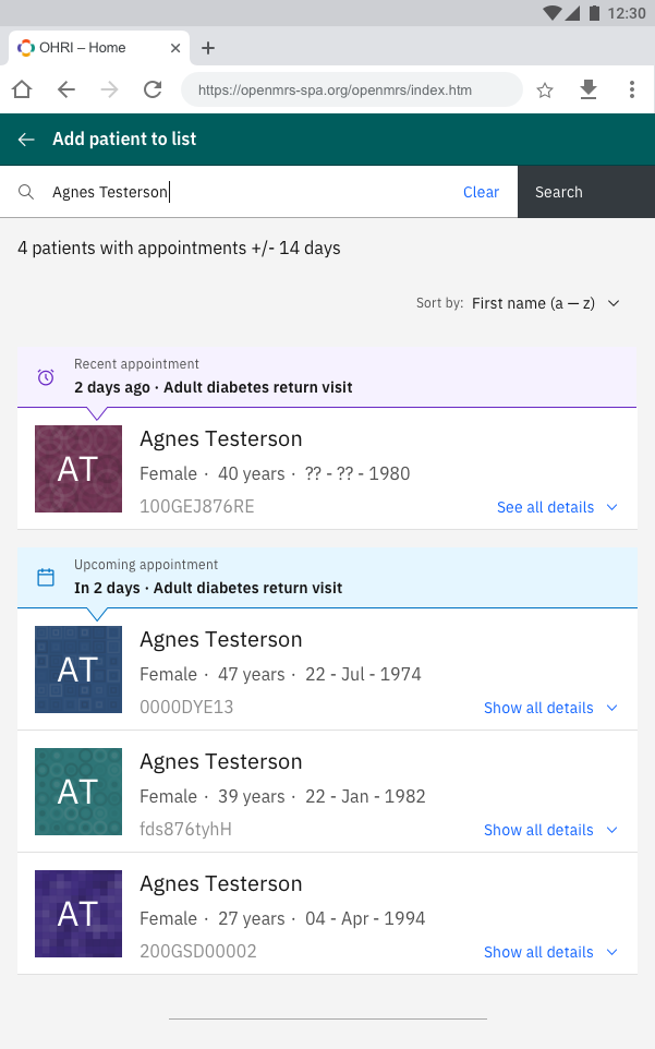 OpenMRS 3 UI