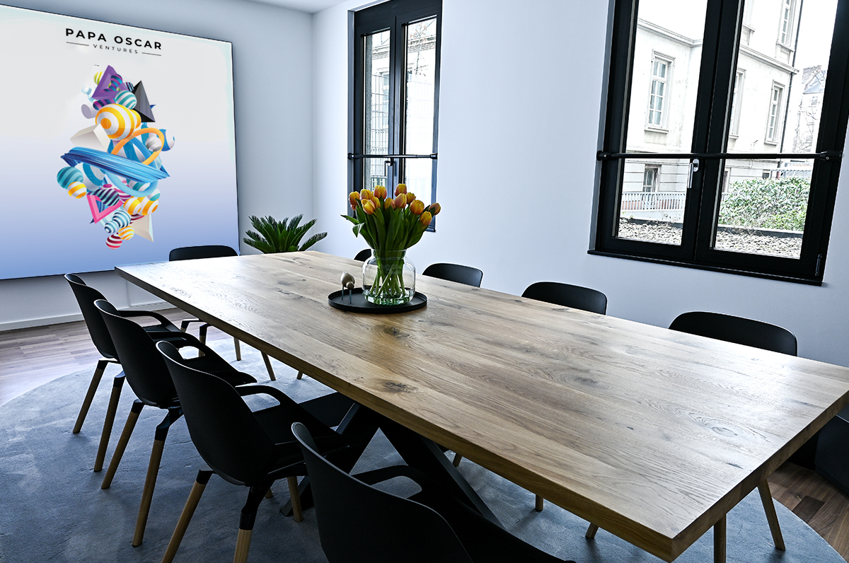 PAPA OSCAR frankfurt office büro investor konferenzraum ecommerce accelerator warenfinanzierung