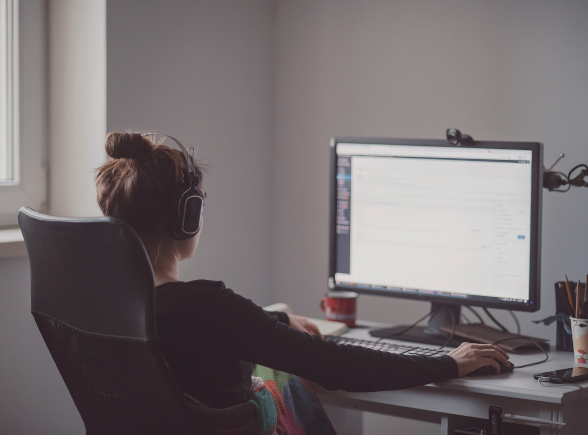How to avoid burnout working from home: woman working at home