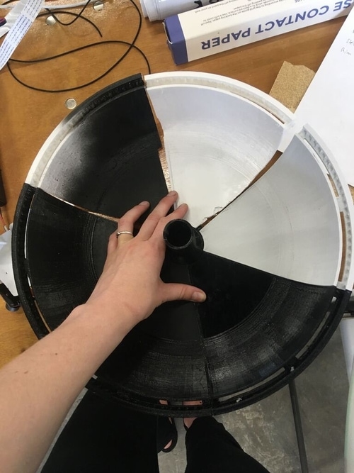 Sometimes the 3D print would fail, leading to a time crunch