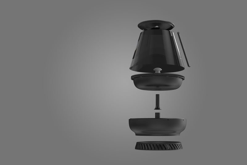 Exploded industrial design render of dSilo project