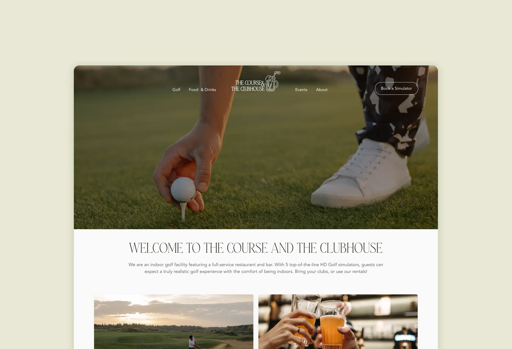 Golf Club & The Clubhouse banner