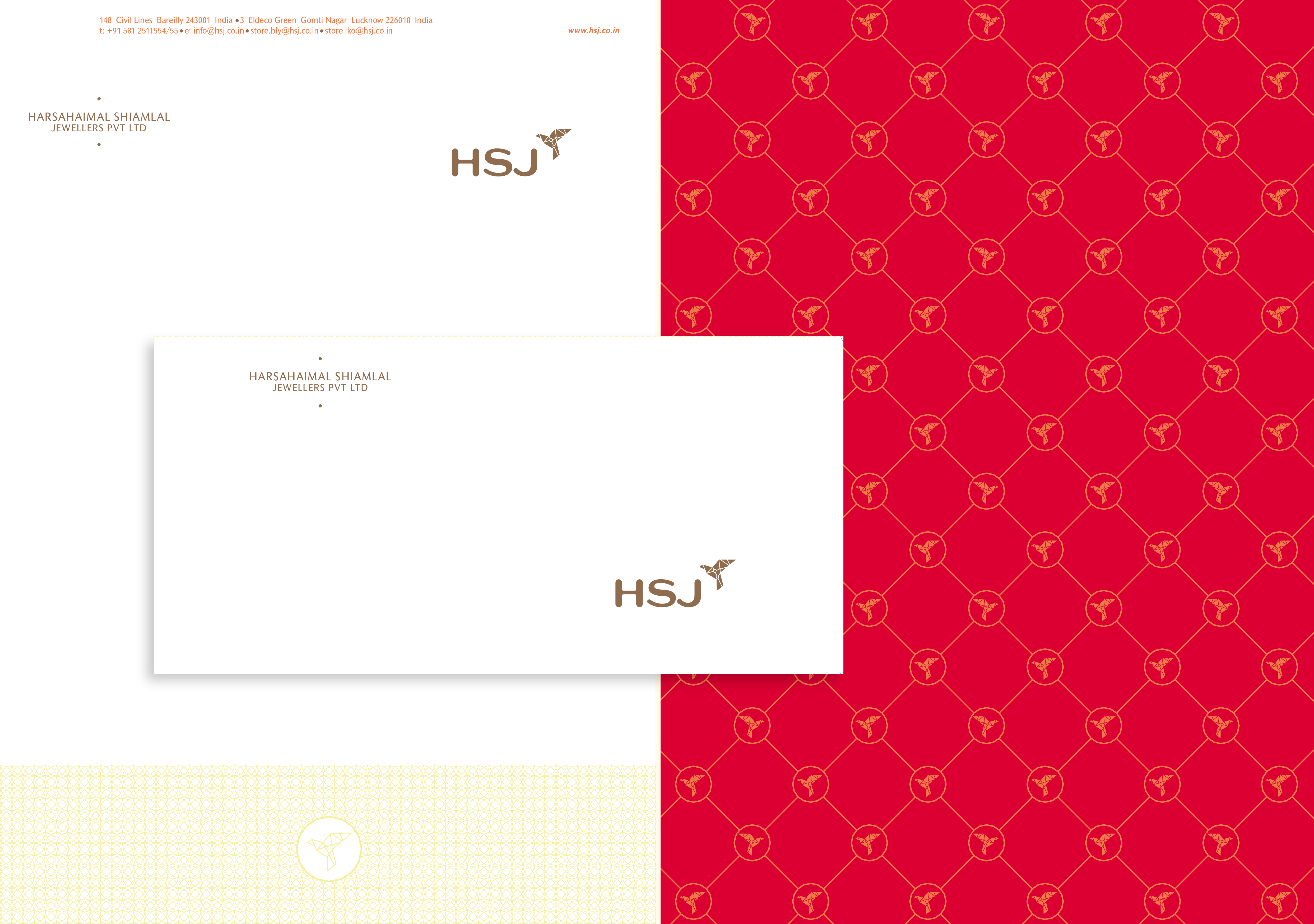 redesigned logo implementation on stationary