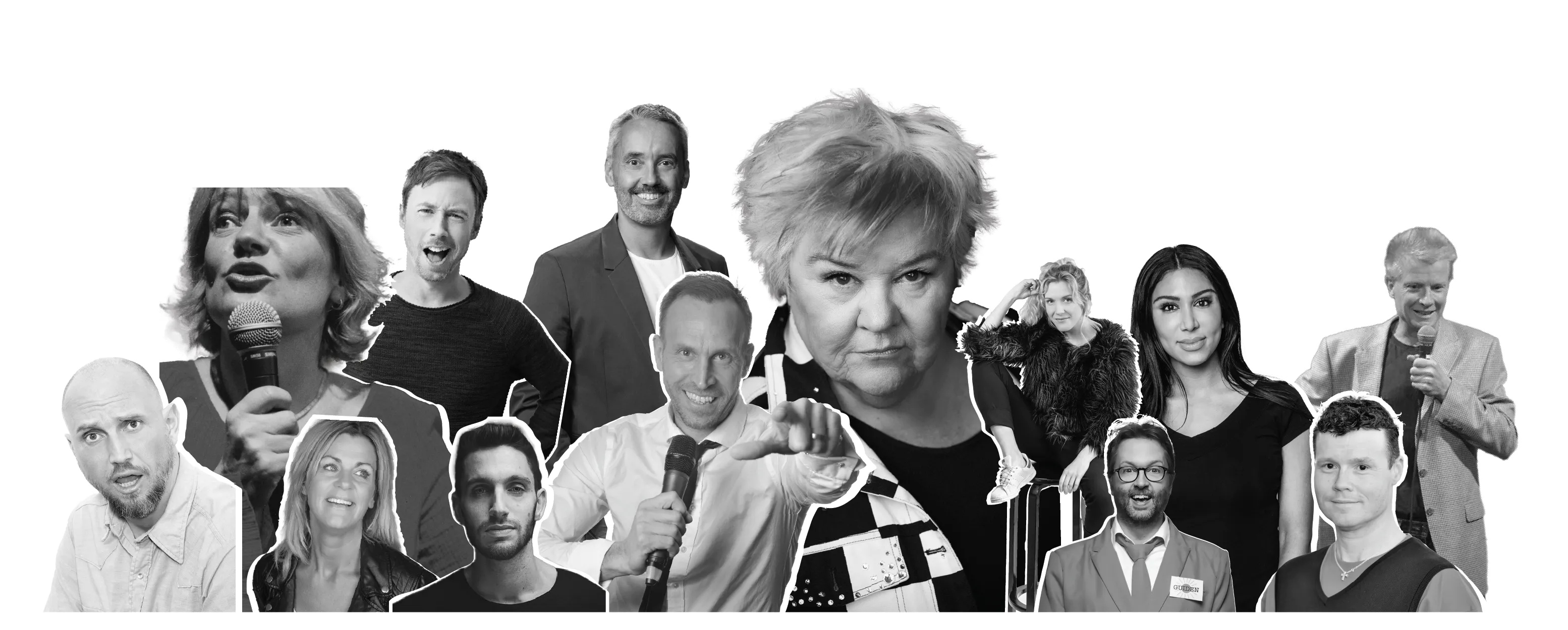 en grupp svenska komiker