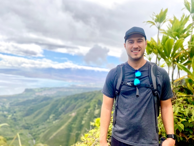 Trevor Morse and his dog Walter