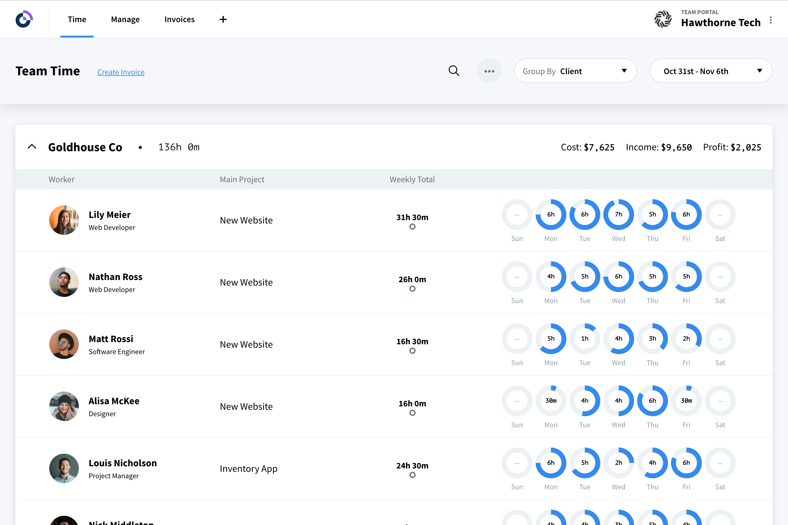 Prio app screenshot