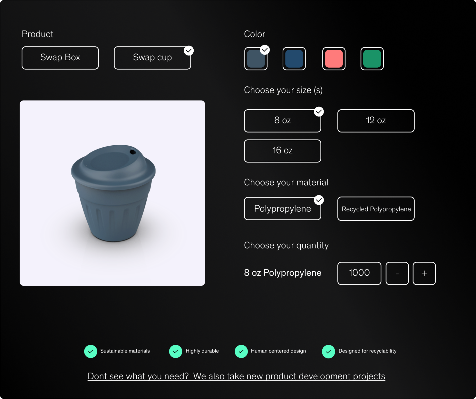 Cup customization