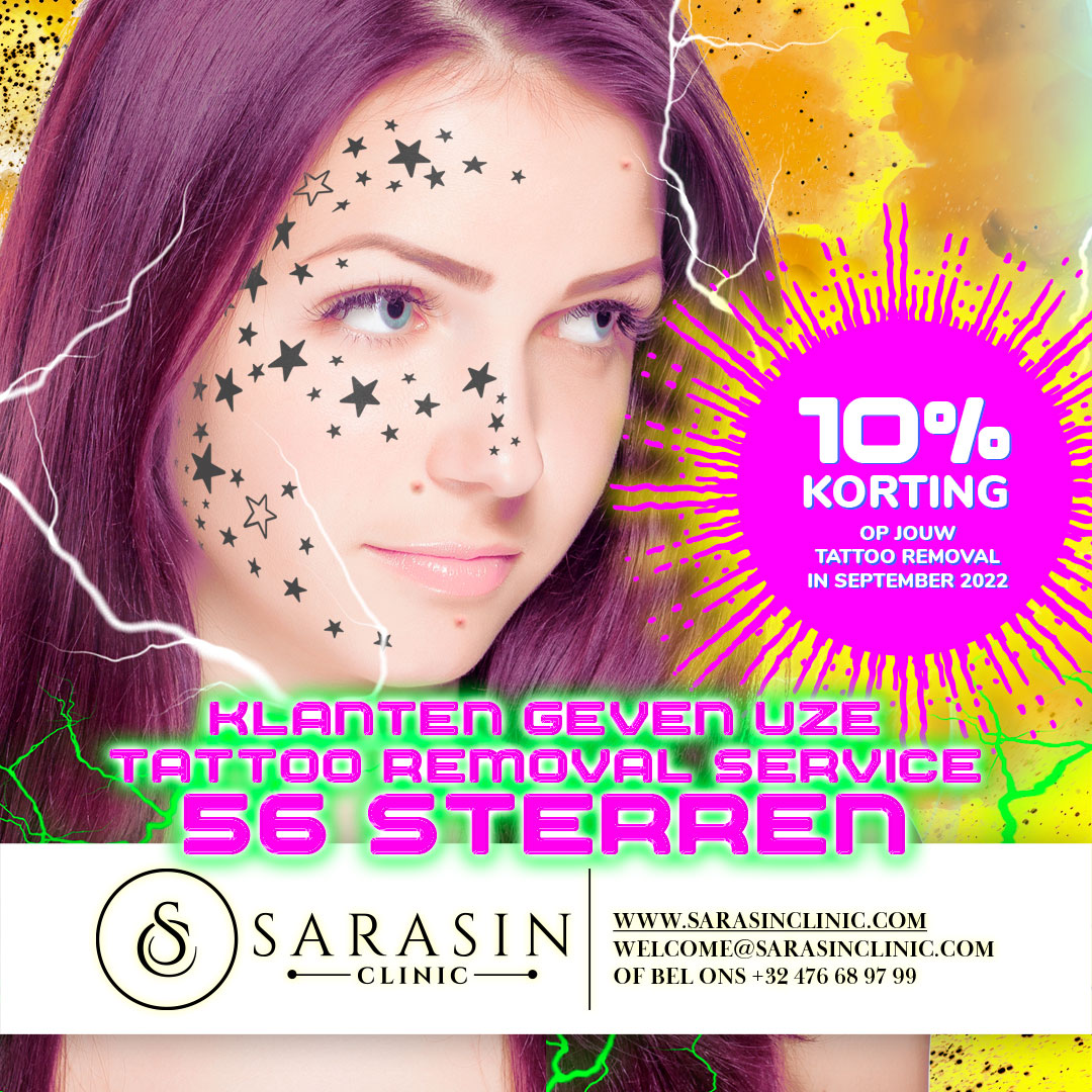 TATTOO REMOVAL ACTIE! 10% KORTING!!