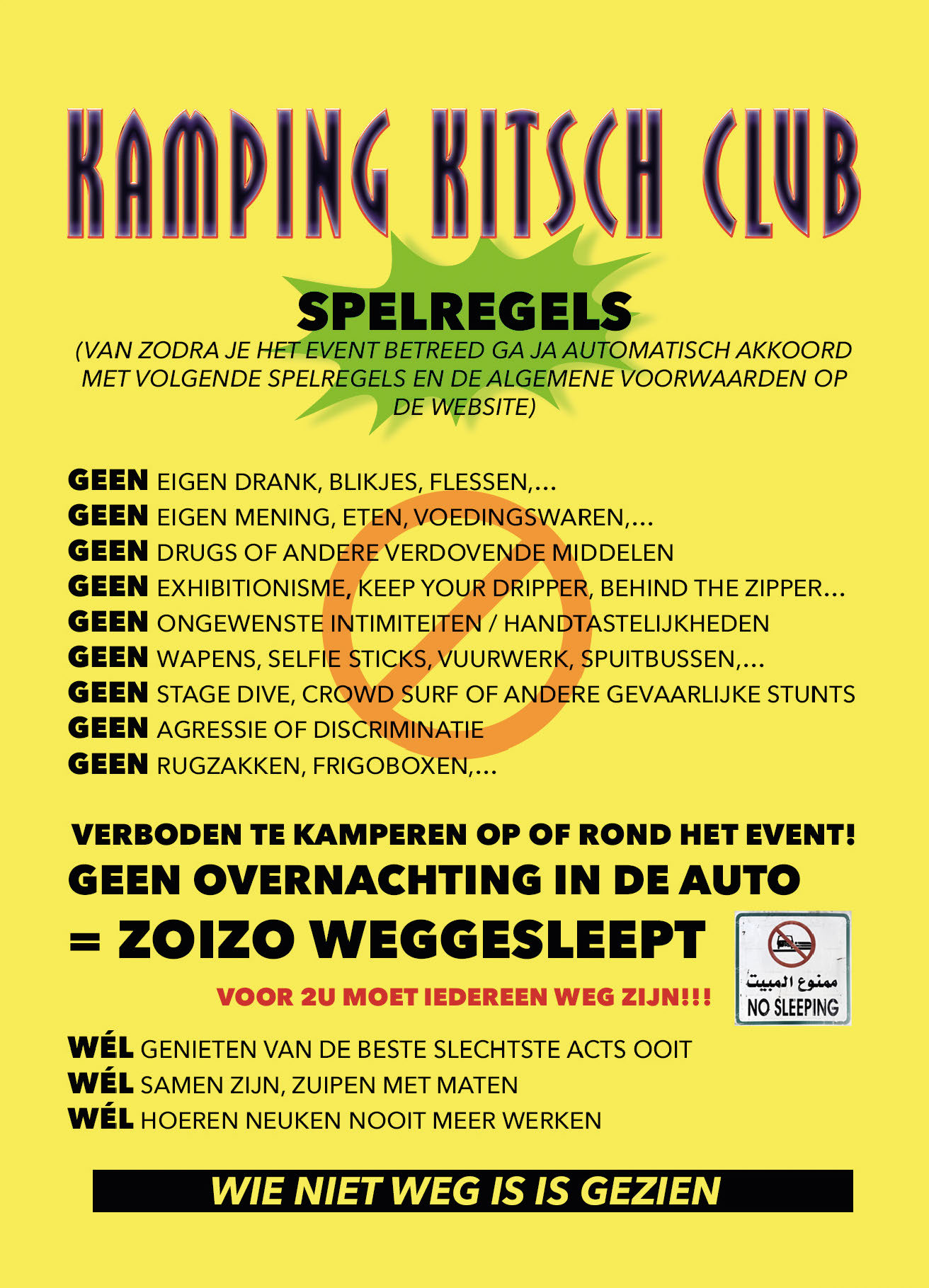 SPELregels voor de vieze ventjes
