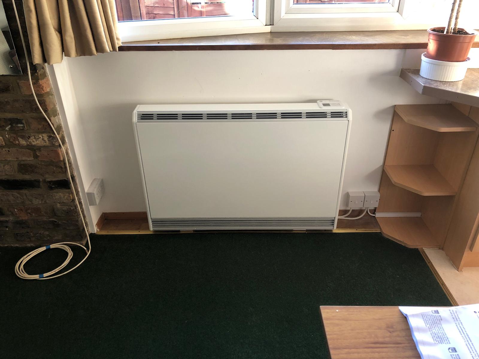 Installation of Heater, electrical project in West London