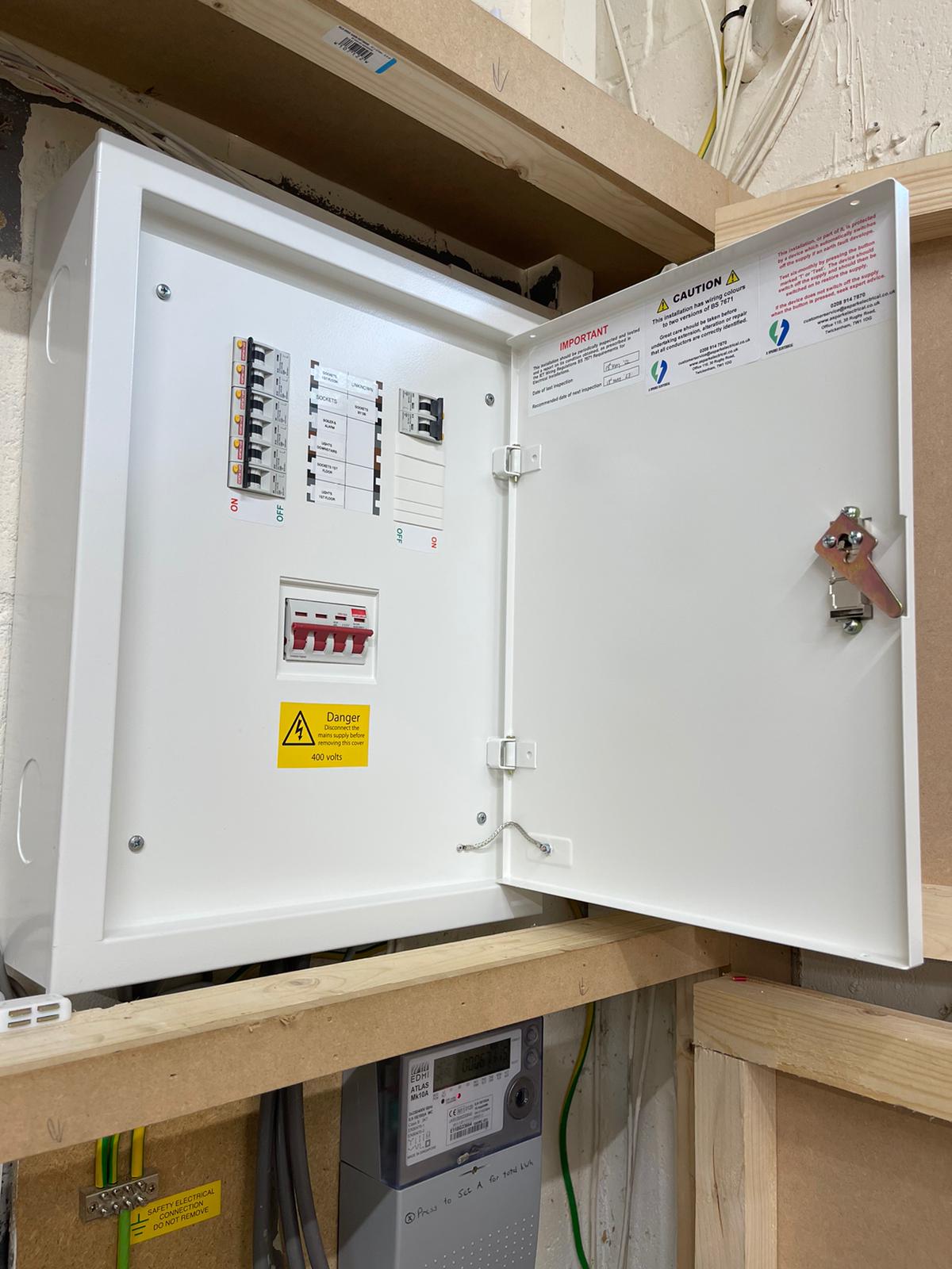 Replacement of Distribution Unit, electrical project in West London