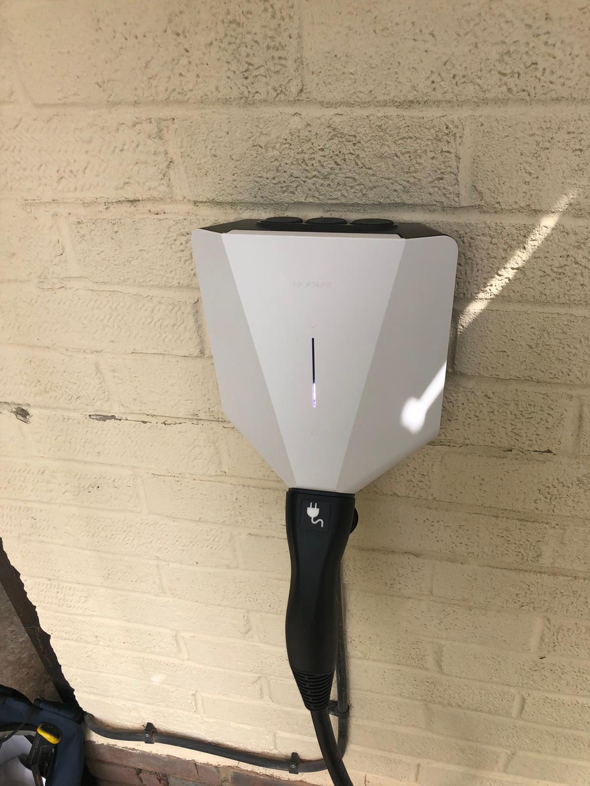 Installation of EV Charging Point, electrical project in West London