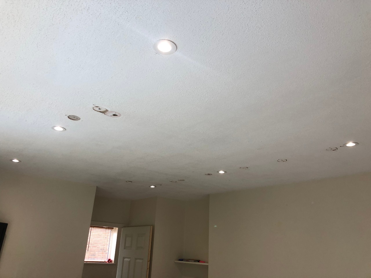 LED down-lights install. , electrical project in West London