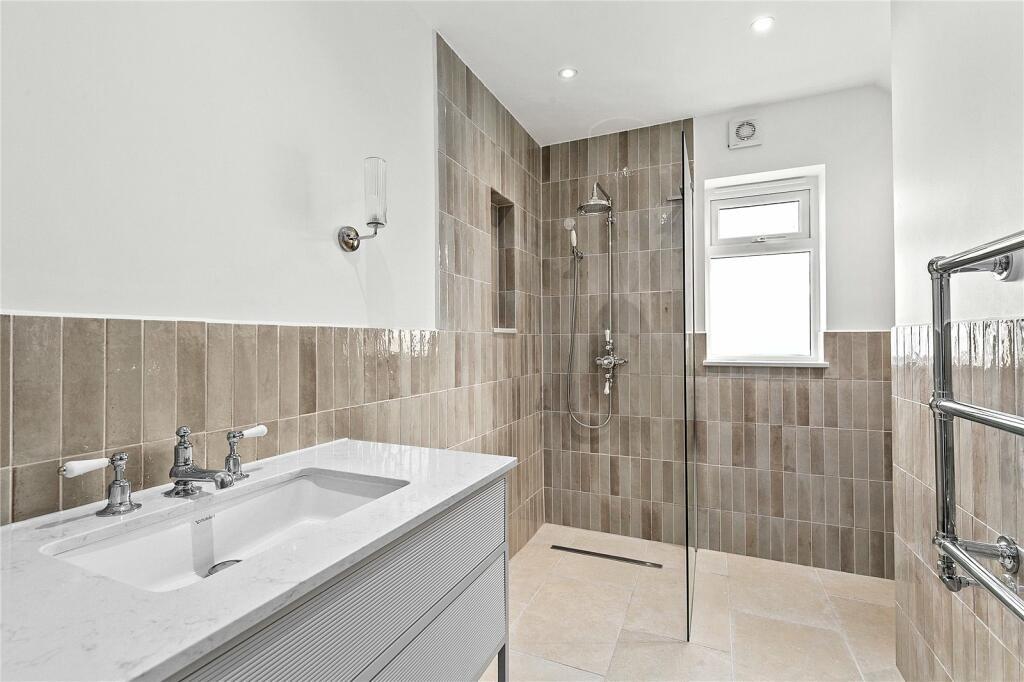 Bathroom LED down-lights and extractor fan, electrical project in West London