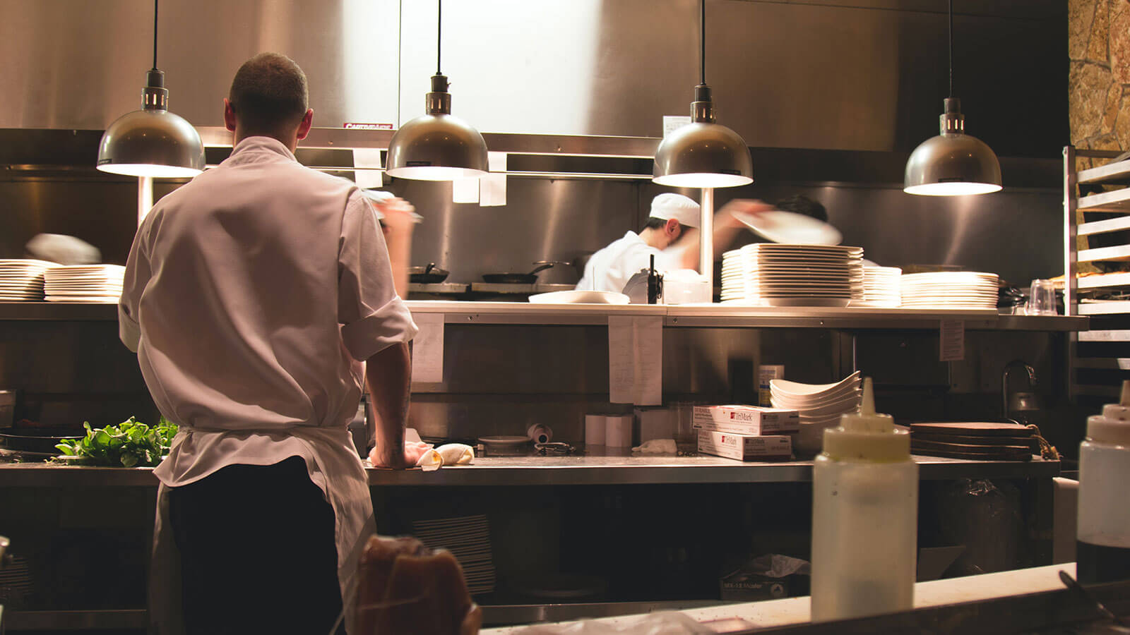 Chef cooking in kitchen