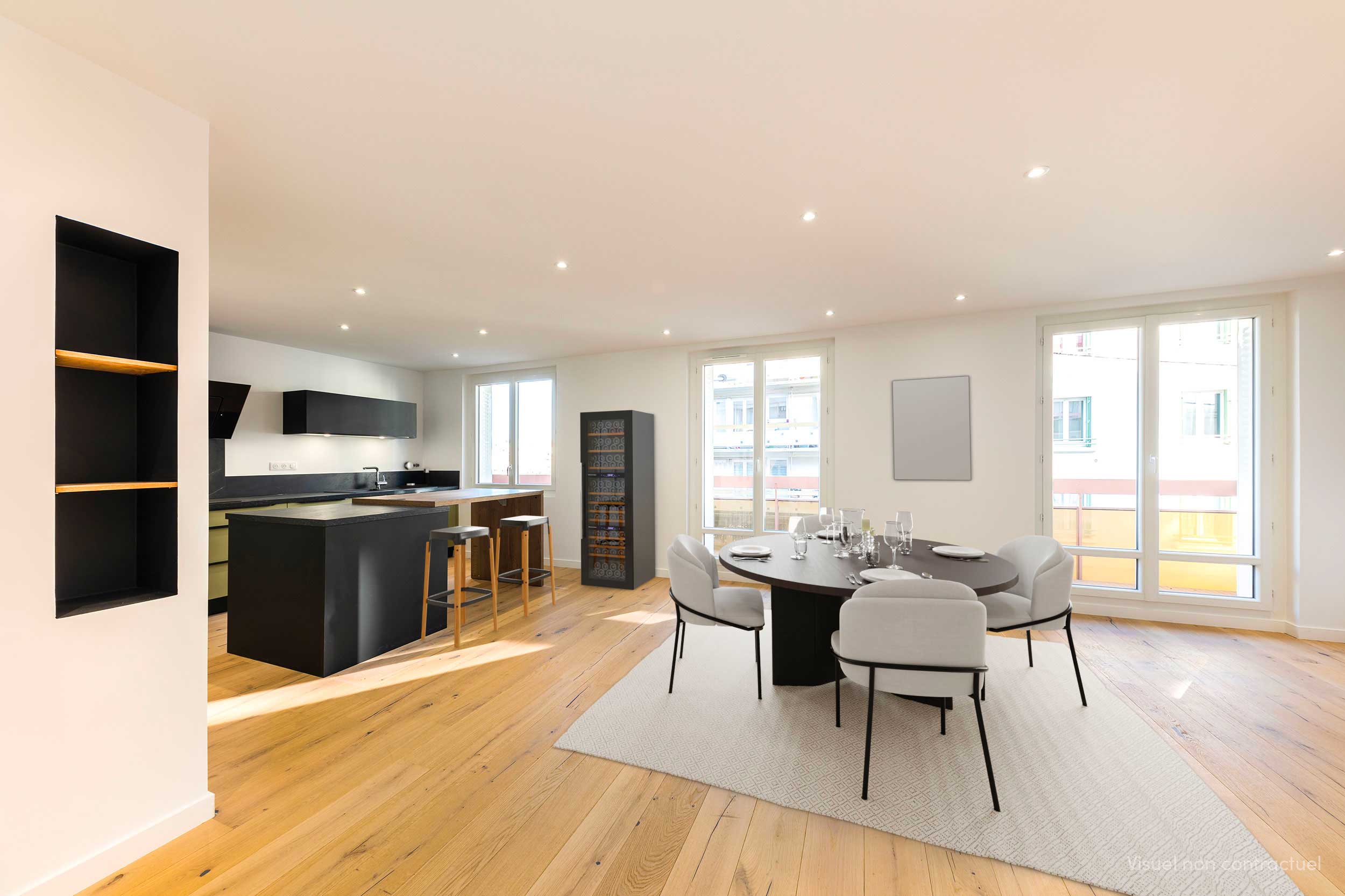 Appartement T4 avec balcon de 93 m2 à Clermont-Ferrand