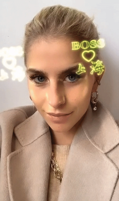 custom neon AR instagram filter
