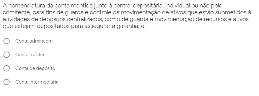 Questão típica da prova da certificação PQO
