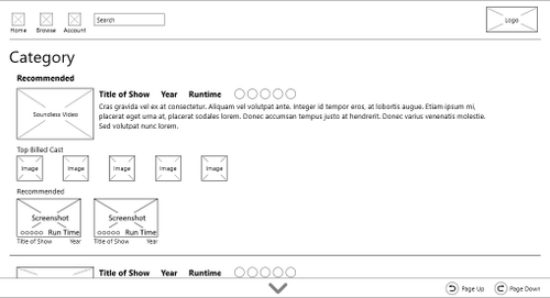 First revision of the 10 foot list viewport