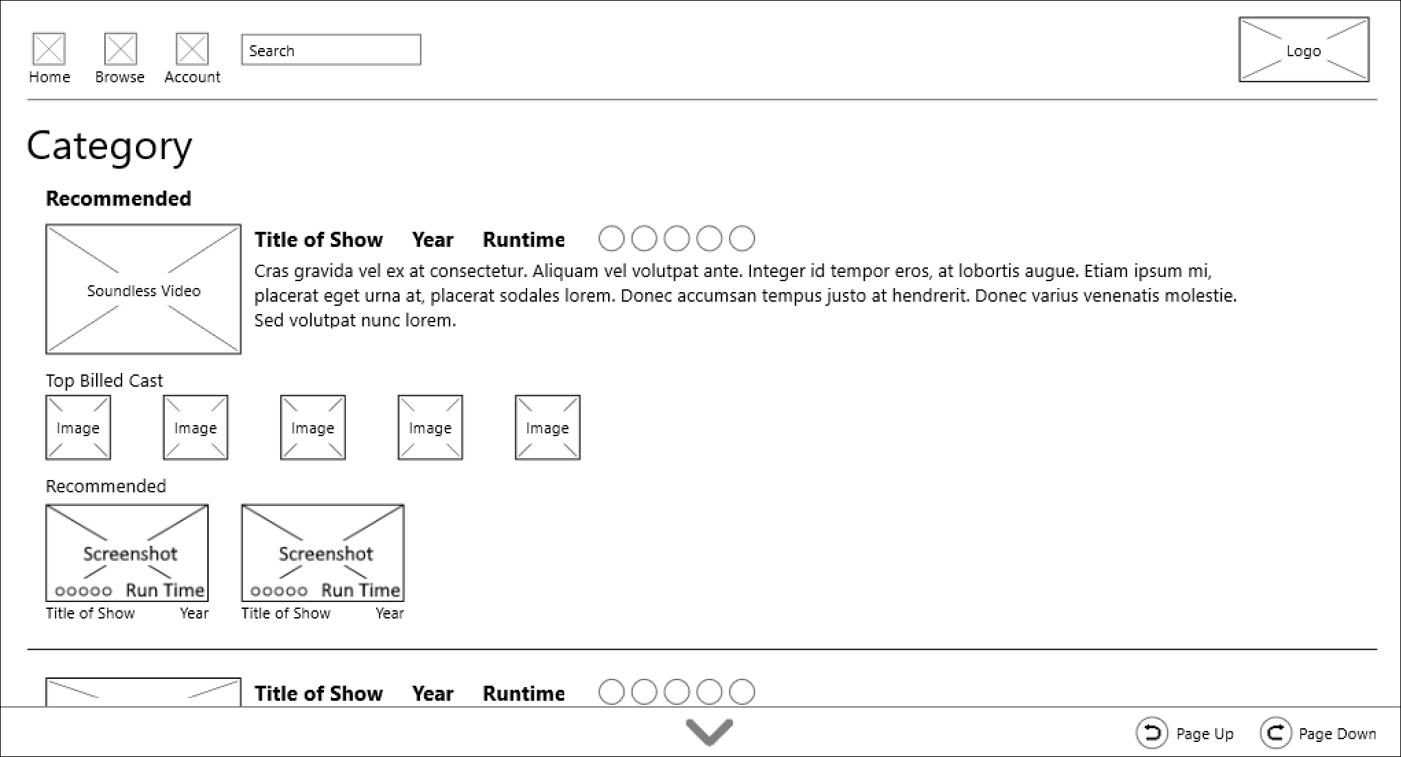 First revision of the 10 foot list viewport
