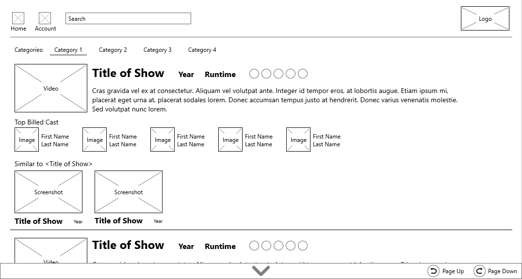Third revision of the 10 foot list viewport