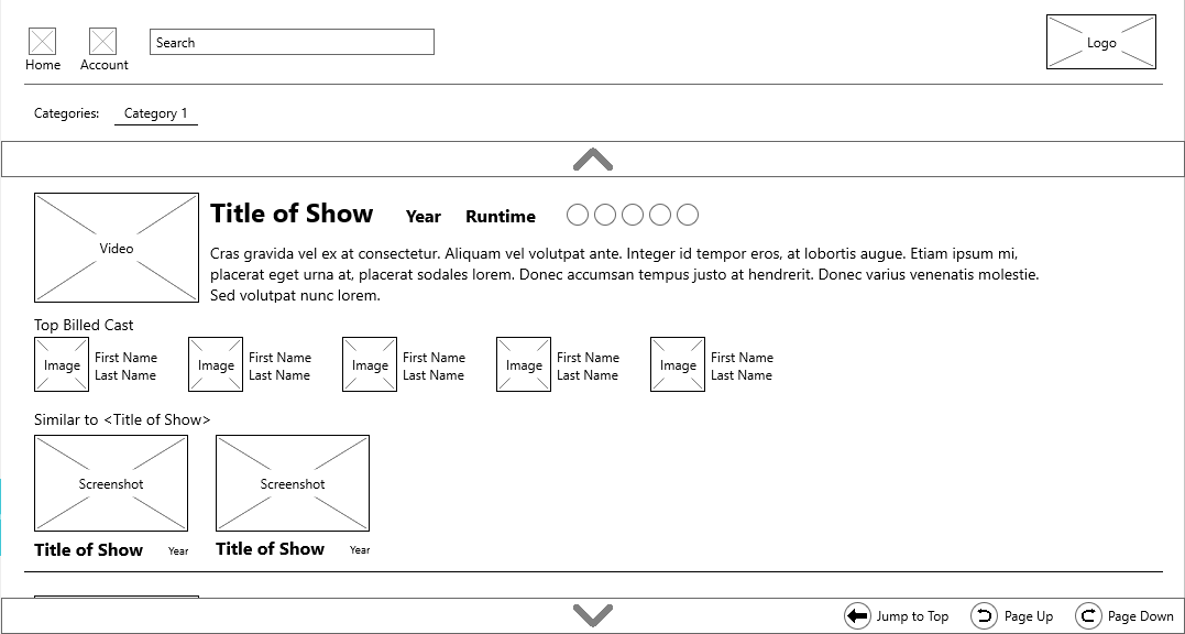 The third revision of the 10 foot list viewport scrolled down