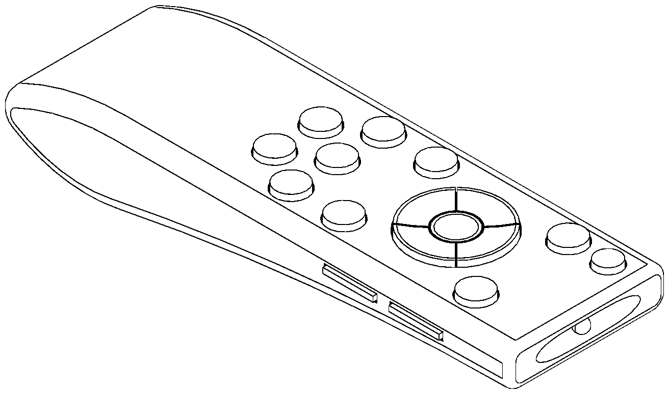 45 degree view of a 3D model of the 10 foot proprietary controller