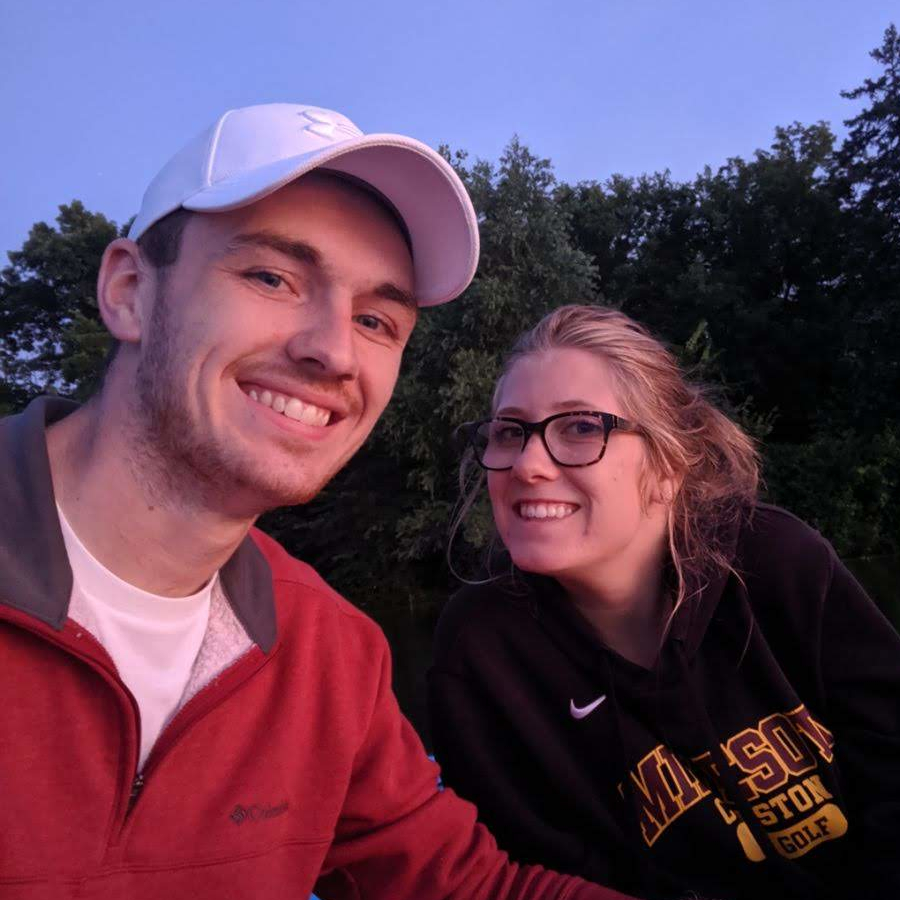 An image of me and my girlfriend kayakking