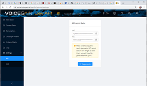 Generate new JWT token from Voicegain Portal