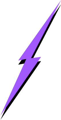 Purple Lightning Right