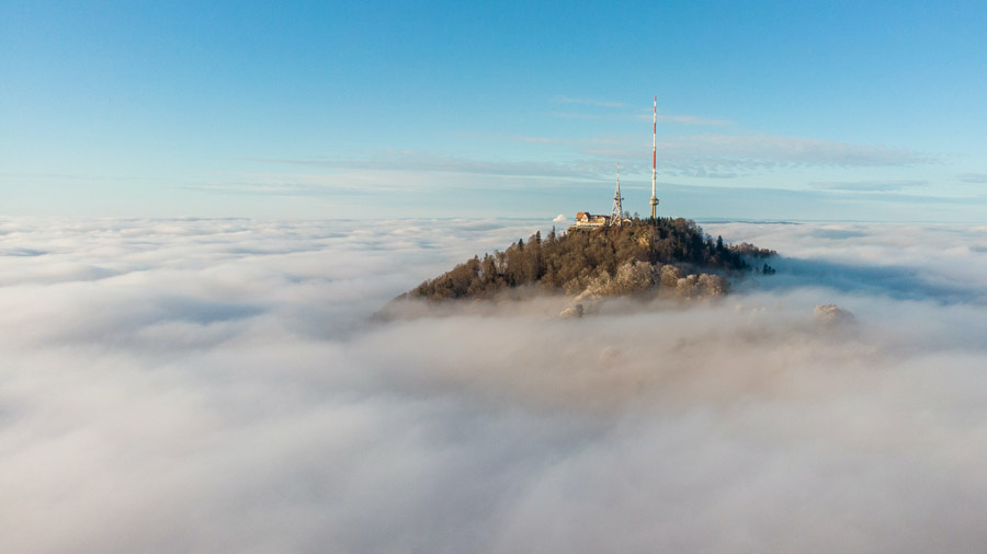 Lighthouse in the sky