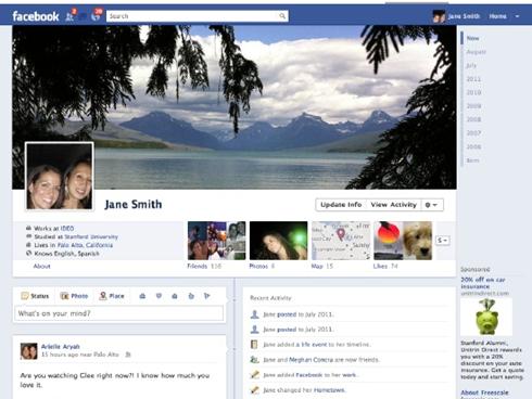 The New Facebook Profile Page
