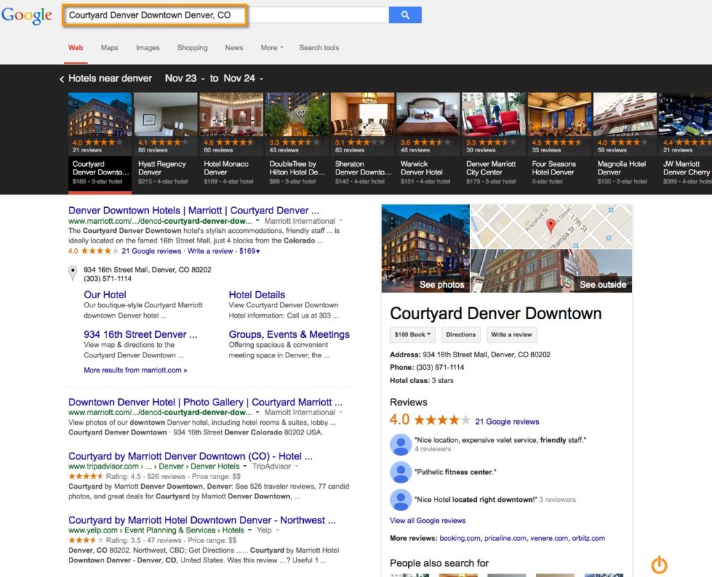 ols serp brand result