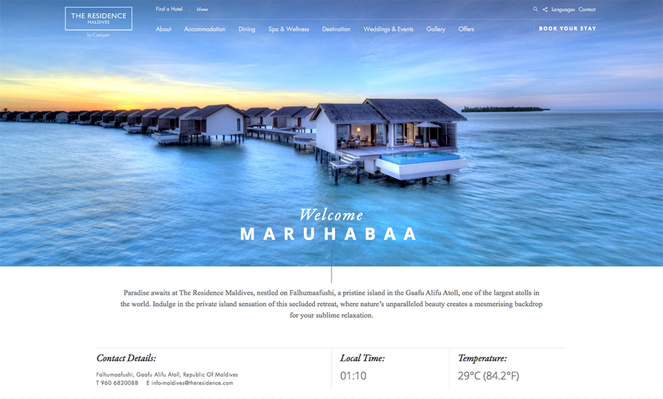 Luxury Hotel in Maldives The Residence Maldives copy