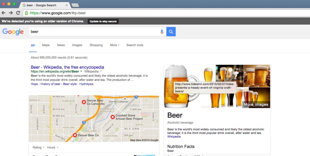 Google #1 image for "beer"