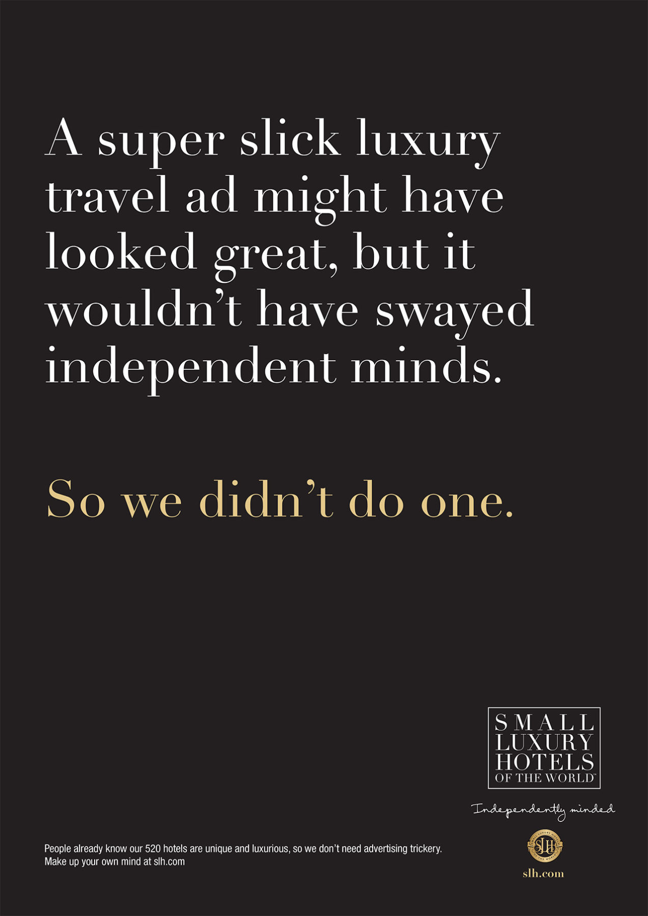 small luxury hotels unadvertise