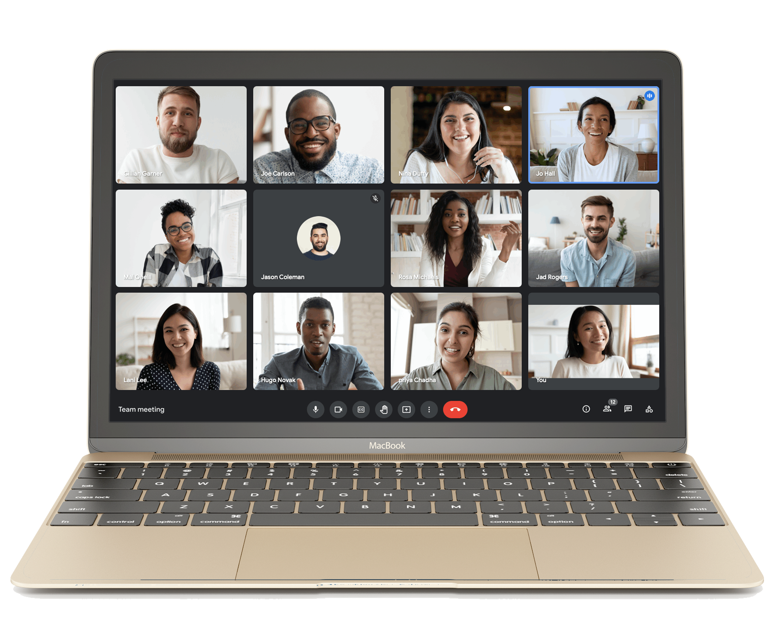 simulation of how the meeting would be on google meet