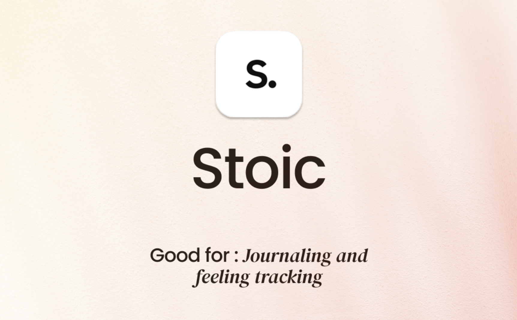 Productivity Apps for ADHD. Stoic: Journaling and mindfulness