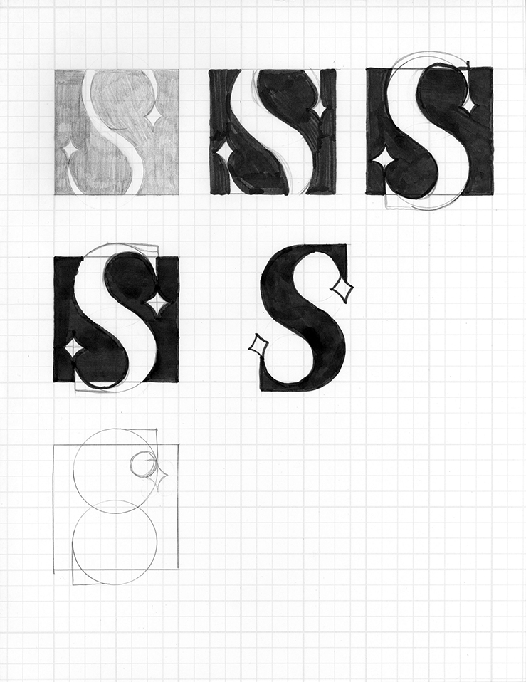 Refined Sketches for Stellar Logo Redesign